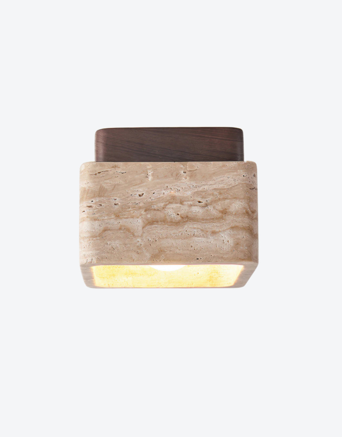 Lovina – Plafonnier vintage en travertin naturel