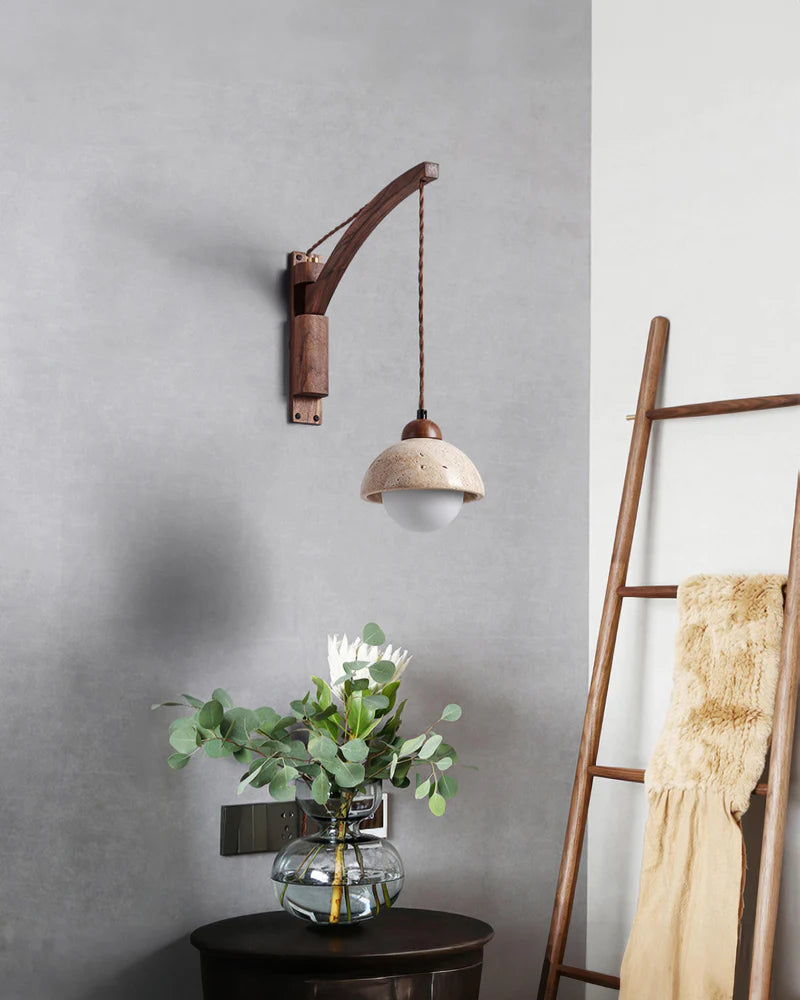 Kuta – Lampe murale magnétique sans fil au design naturel