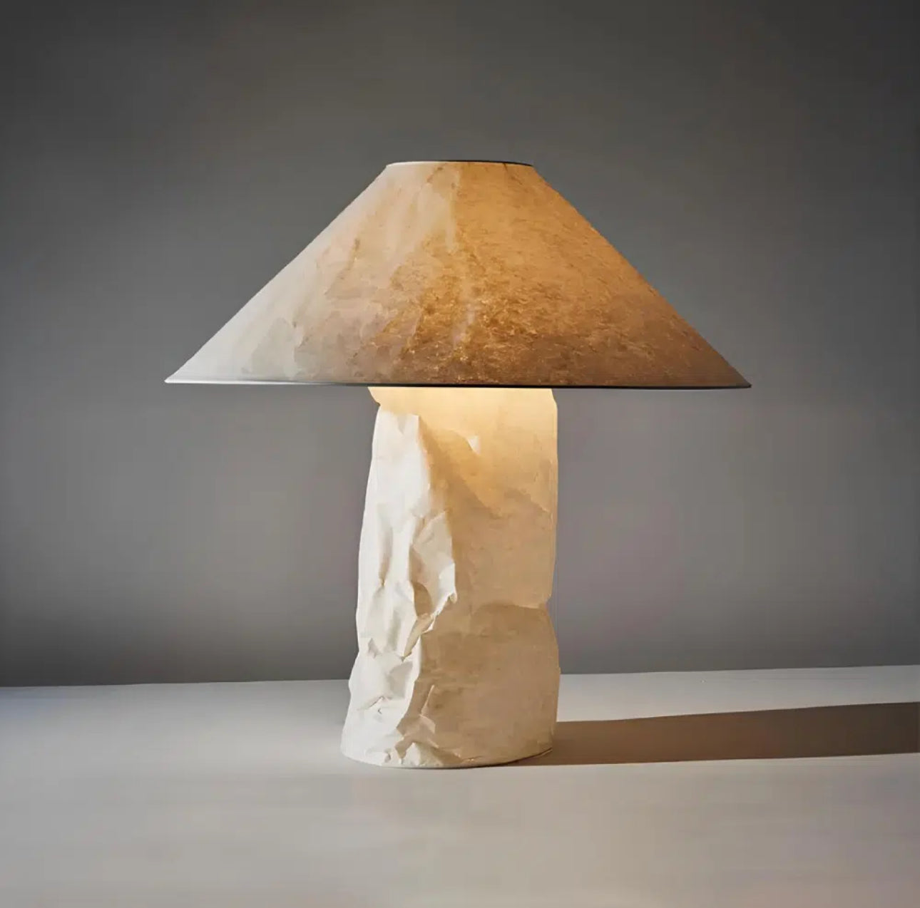 ULUWATU - Lampe Wabi-Sabi en Papier – Design Inspiré par Ingo Maurer