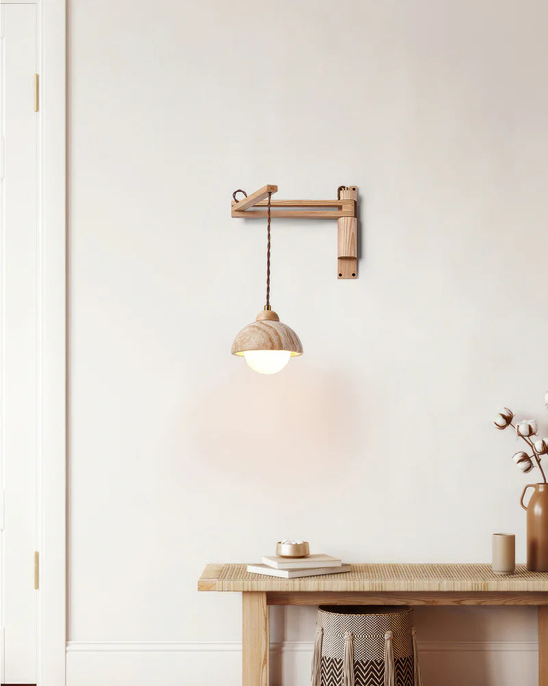 Kuta – Lampe murale magnétique sans fil au design naturel