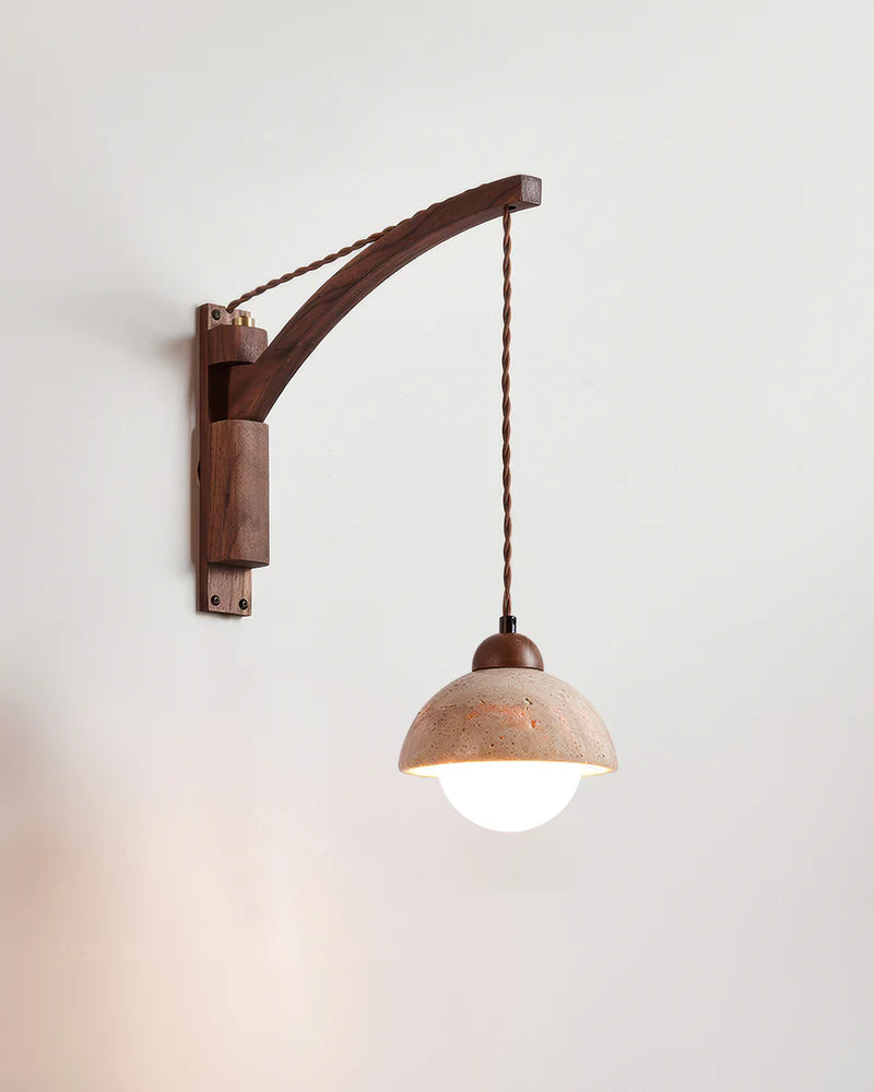 Kuta – Lampe murale magnétique sans fil au design naturel