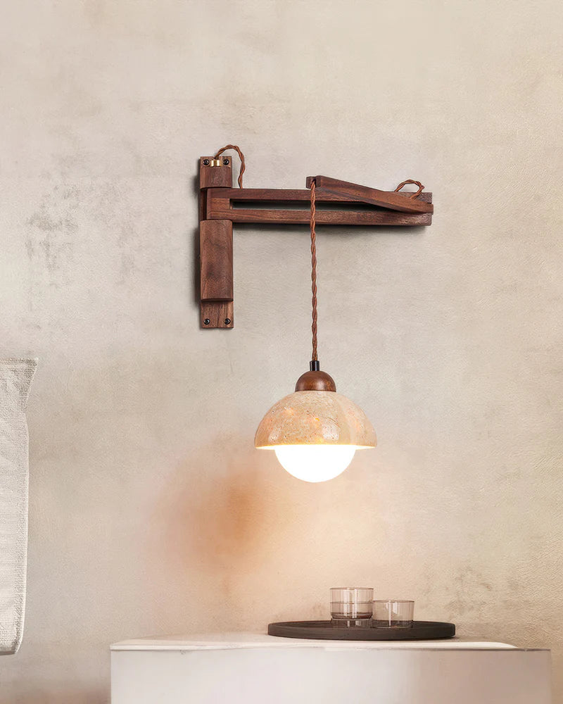 Kuta – Lampe murale magnétique sans fil au design naturel