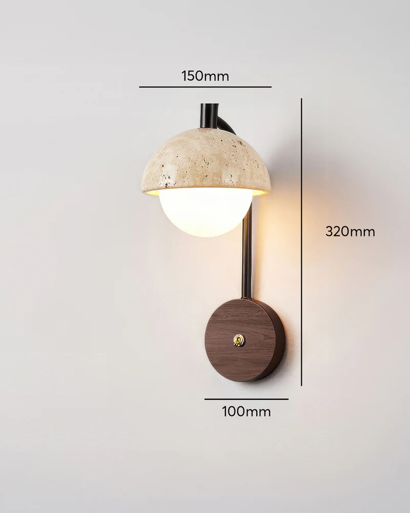 Kuta – Lampe murale magnétique sans fil au design naturel