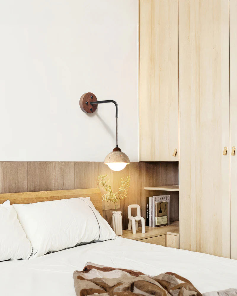 Kuta – Lampe murale magnétique sans fil au design naturel