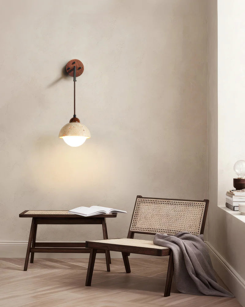Kuta – Lampe murale magnétique sans fil au design naturel