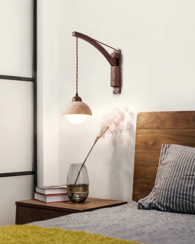 Kuta – Lampe murale magnétique sans fil au design naturel