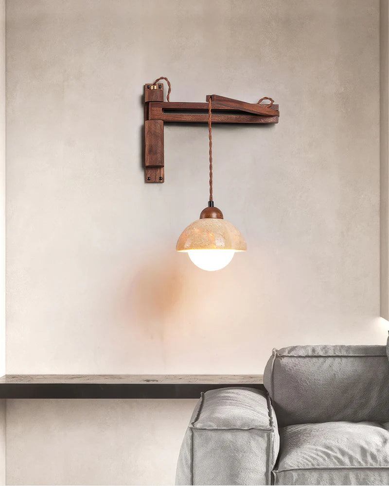 Kuta – Lampe murale magnétique sans fil au design naturel