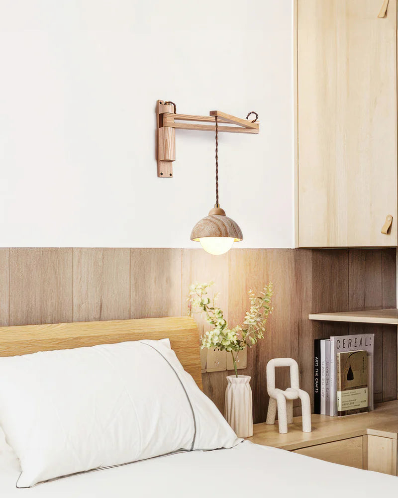 Kuta – Lampe murale magnétique sans fil au design naturel