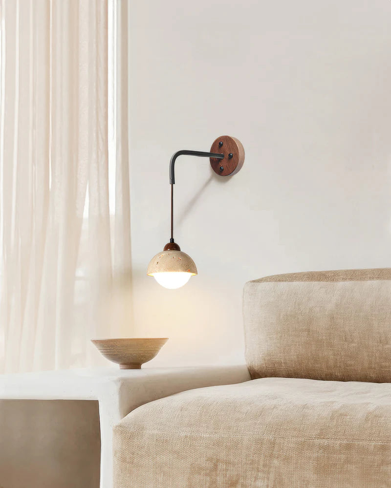 Kuta – Lampe murale magnétique sans fil au design naturel