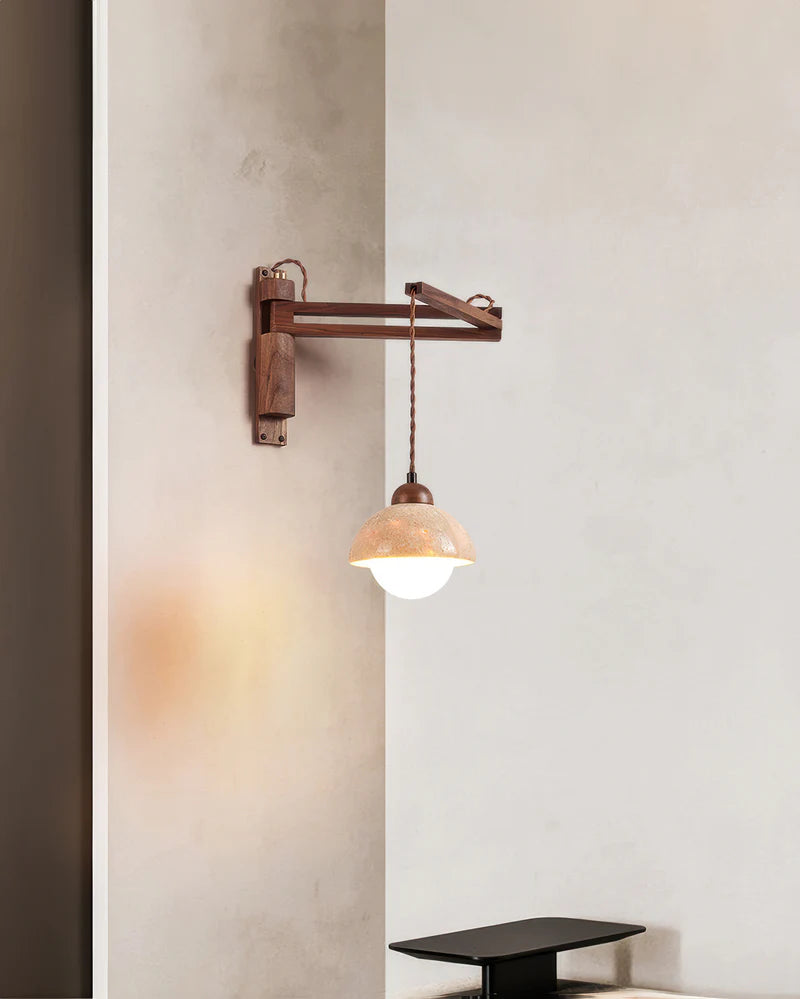 Kuta – Lampe murale magnétique sans fil au design naturel