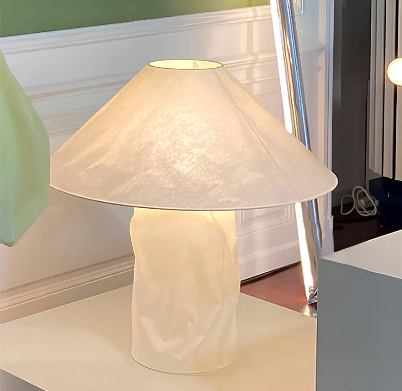 ULUWATU - Lampe Wabi-Sabi en Papier – Design Inspiré par Ingo Maurer