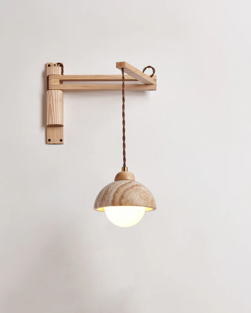 Kuta – Lampe murale magnétique sans fil au design naturel