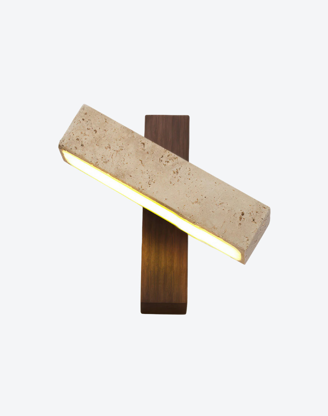 JIMBARAN – Applique murale orientable en bois et travertin pour une ambiance apaisante