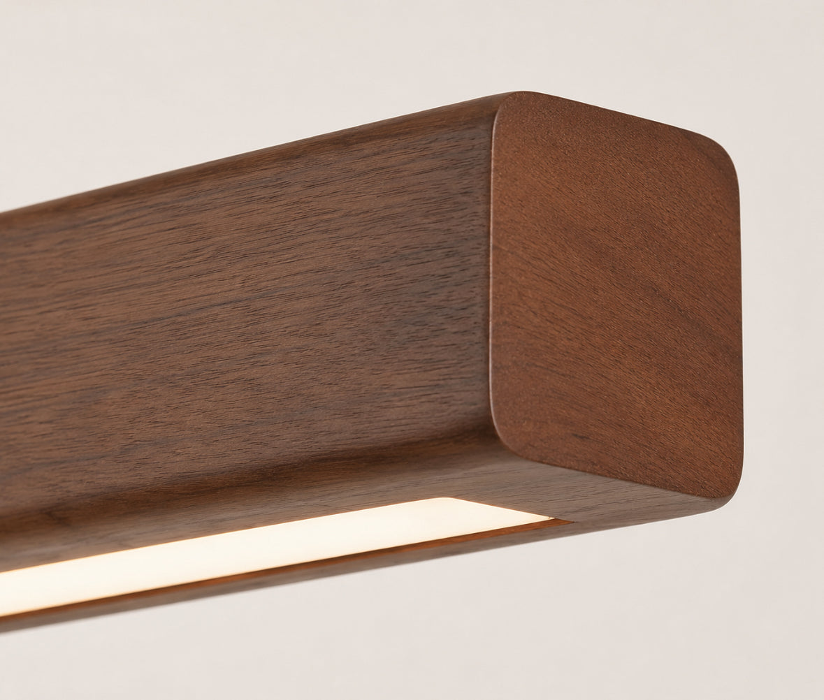 NOKI – Suspension LED en bois de noyer